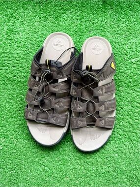 Ozark Trail NWT Brown Athletic Water Sandals Bungee Cord Hiking Men's US 10